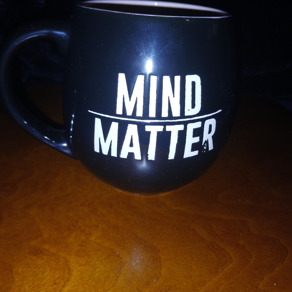 Black 'Mind Over Matter' Mug